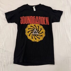 Tultex Soundgarden Band Graphic T-Shirt Mens Small Black Grunge Tee | Rock